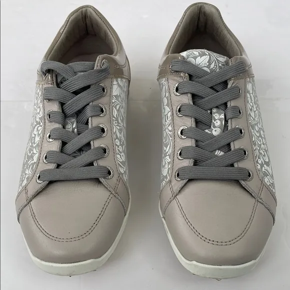 Duca Del Cosma Italian Gold Evolution Caldes Floral Women's Golf Shoes Size 6