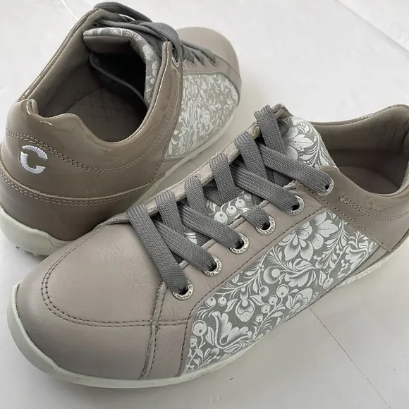 Duca Del Cosma Italian Gold Evolution Caldes Floral Women's Golf Shoes Size 6