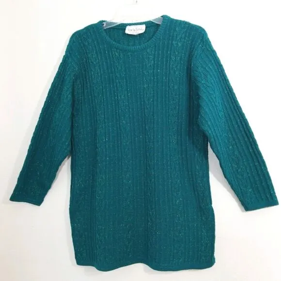 DVF Diane Von Furstenberg vintage emerald sweater