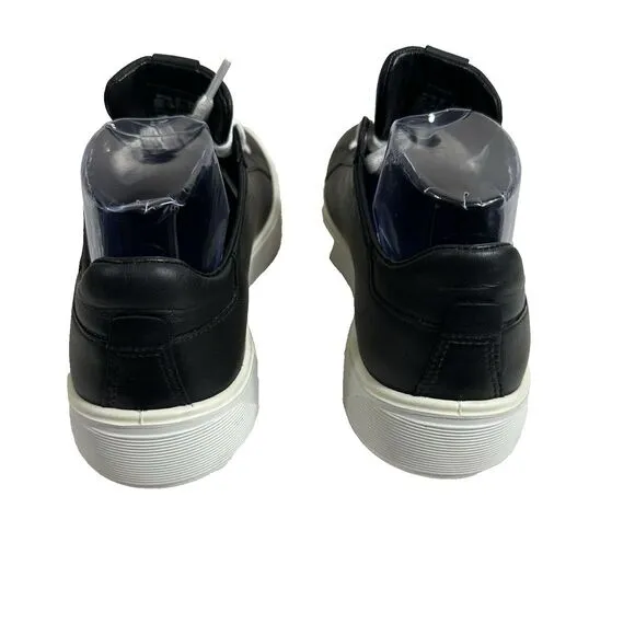 Ecco Danish Design Men's Shoes Black Leather Casual Lace‎ Up Sneakers Size 39