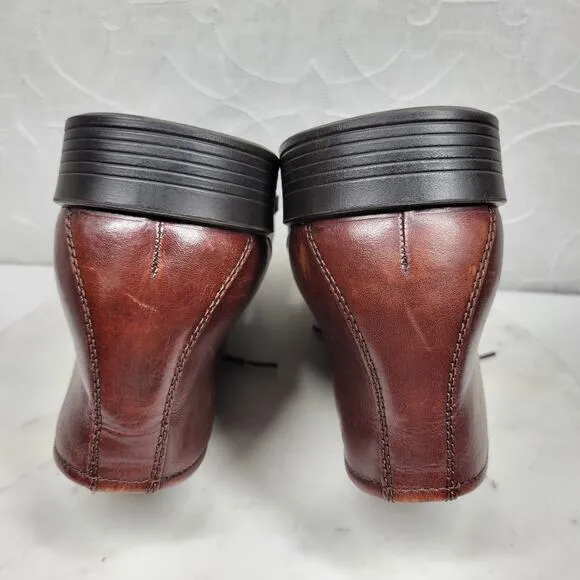 Ecco Harold Leather Chukka Boots Mens 44/10.5 Brown Round Toe Dress Shoes