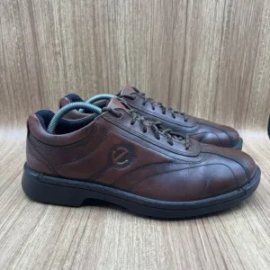 Ecco Men's Neoflexor Oxford Size 44 /10 Brown Leather Tie Casual Travel Shoes