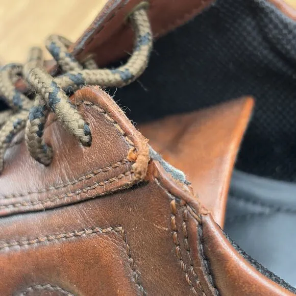 Ecco Men's Neoflexor Oxford Size 44 /10 Brown Leather Tie Casual Travel Shoes