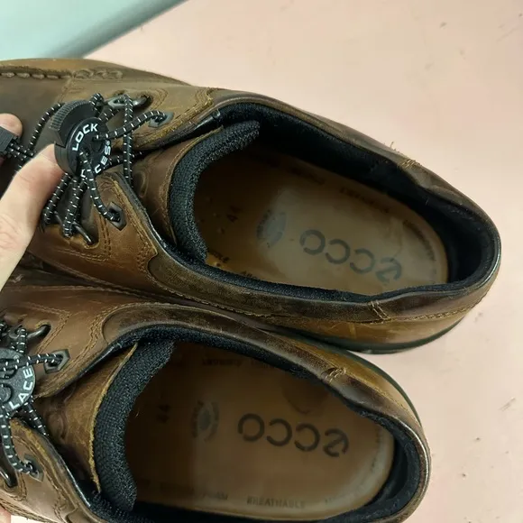 Ecco Track 25 Gore-Tex Mens 44 (10-10.5US) Shoes Brown Leather Waterproof Hiking