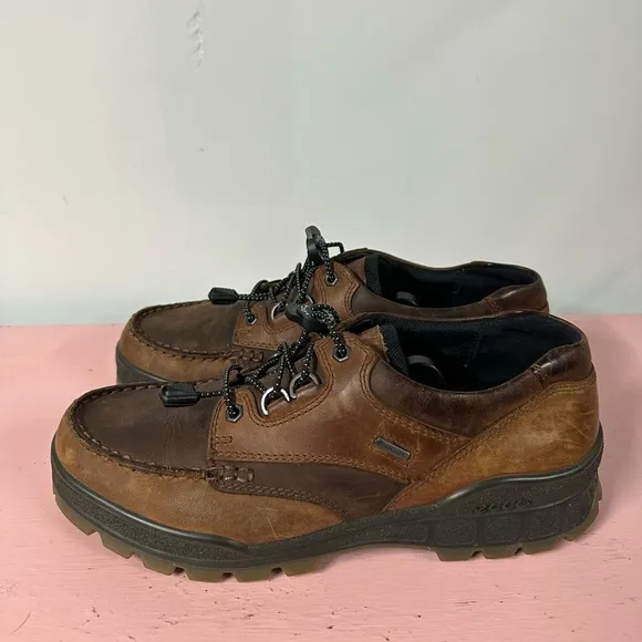 Ecco Track 25 Gore-Tex Mens 44 (10-10.5US) Shoes Brown Leather Waterproof Hiking