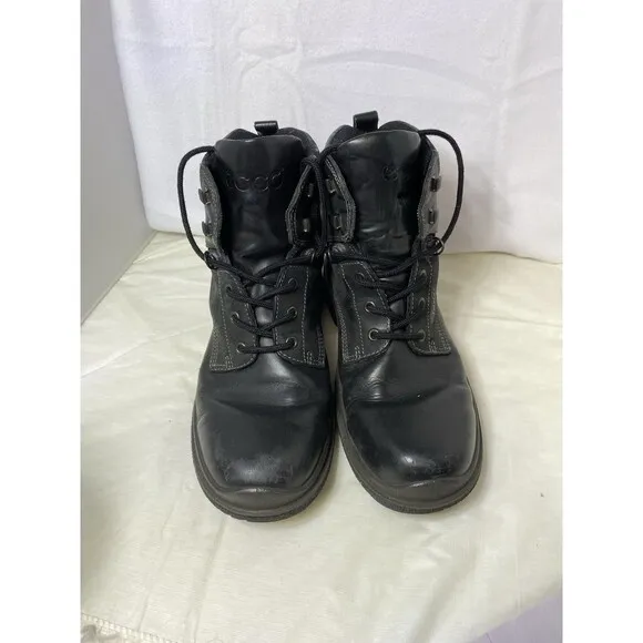 Ecco Tredtray High Cut Boots Cow Leather Combat Boots Black Men’s Size 44