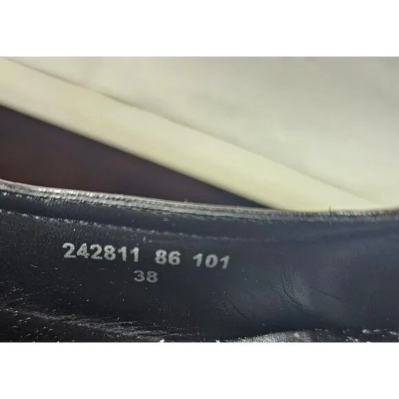 Ecco  Women's Black Leather Heels Shoes Size 7.5