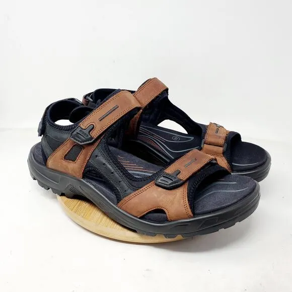 Ecco Yucatan Sandals Mens 46 Sport Straps Shoes Walking Hiking Casual Outdoor