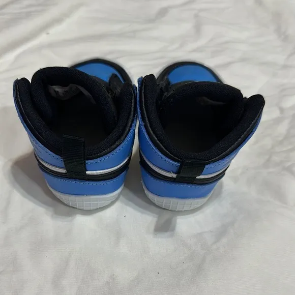 EEUC NIKE AIR JORDAN 1 RETRO UNC TOE TODDLER CRIB SHOES! 3.5
