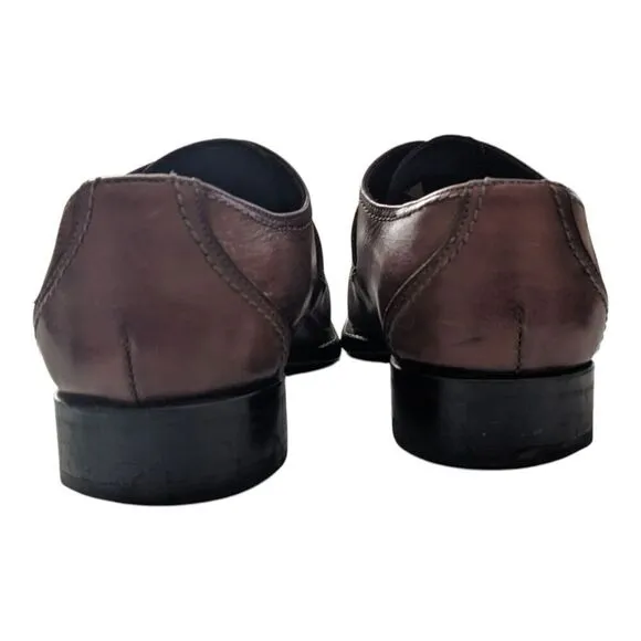 Emilio Franco Size 41 Monk Strap Dress Shoes Brown Formal