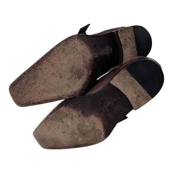 Emilio Franco Size 41 Monk Strap Dress Shoes Brown Formal