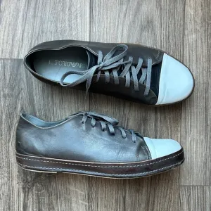 Emporio Armani Grey Leather Sneakers | 43