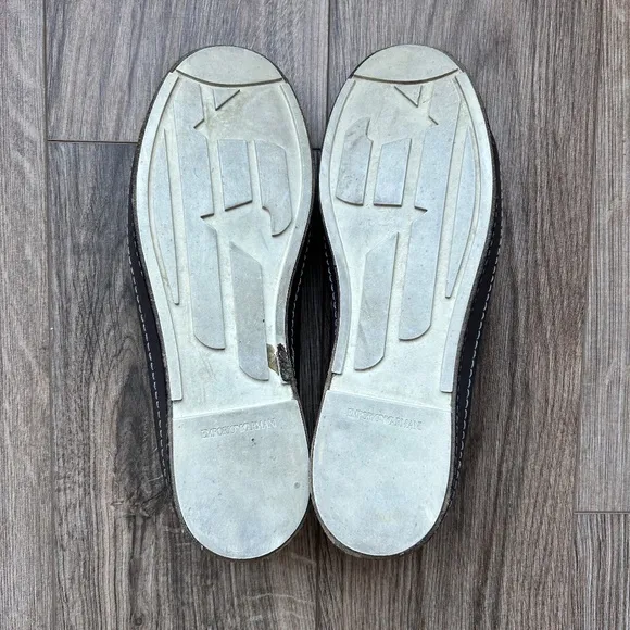 Emporio Armani Grey Leather Sneakers | 43