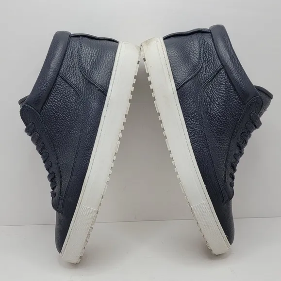 ETQ Amsterdam | Mid Top 1 navy blue leather  sneakers | MENS 11.5