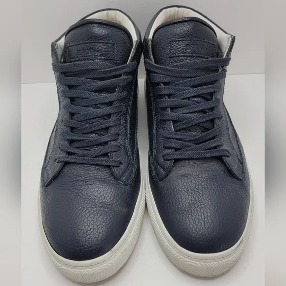 ETQ Amsterdam | Mid Top 1 navy blue leather  sneakers | MENS 11.5