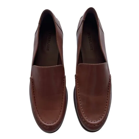 Everlane The Modern Loafer in Leather Rum Brown Women's Size 7 New without Box!