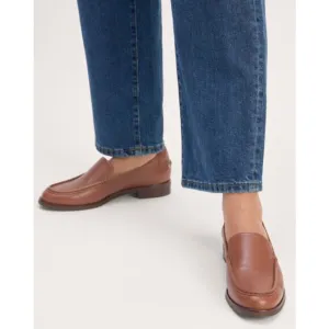 Everlane The Modern Loafer in Leather Rum Brown Women's Size 7 New without Box!