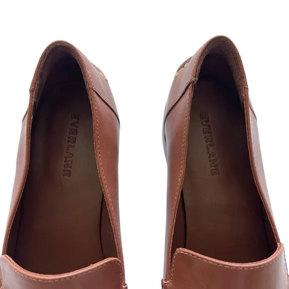 Everlane The Modern Loafer in Leather Rum Brown Women's Size 7 New without Box!