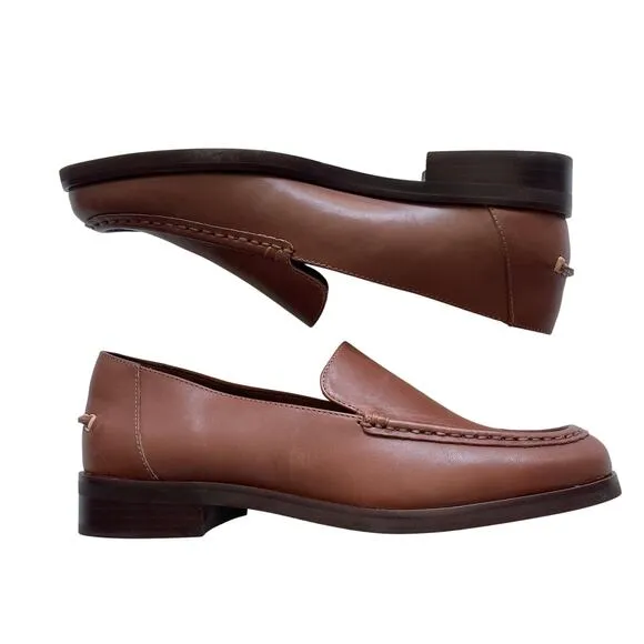Everlane The Modern Loafer in Leather Rum Brown Women's Size 7 New without Box!