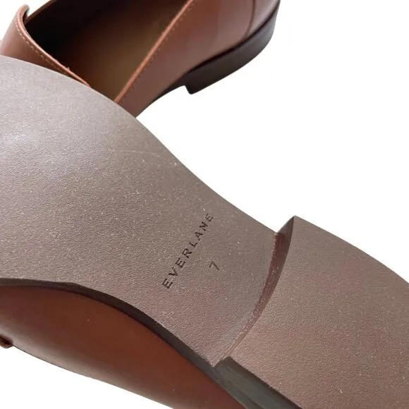 Everlane The Modern Loafer in Leather Rum Brown Women's Size 7 New without Box!