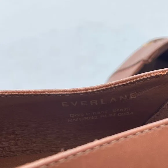 Everlane The Modern Loafer in Leather Rum Brown Women's Size 7 New without Box!