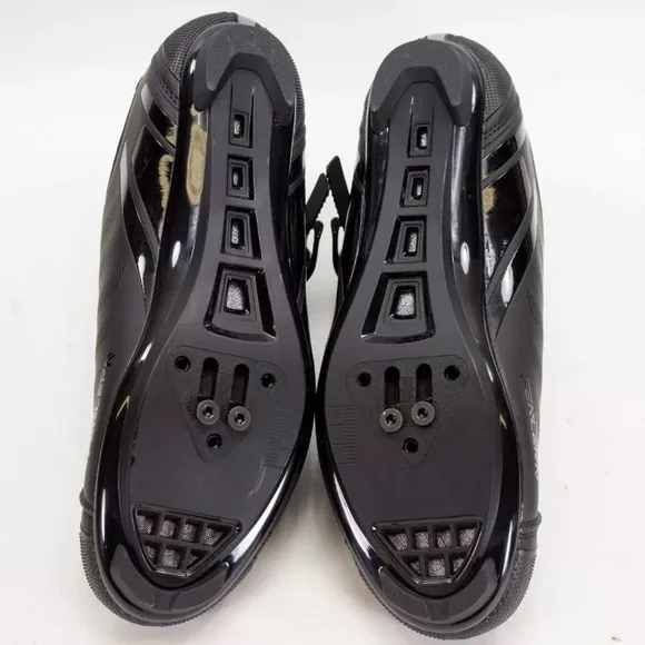 Fenlern Mens Size EU 42 US 8.5 Black Tripple Strap Mountain Cycling Bike Shoes