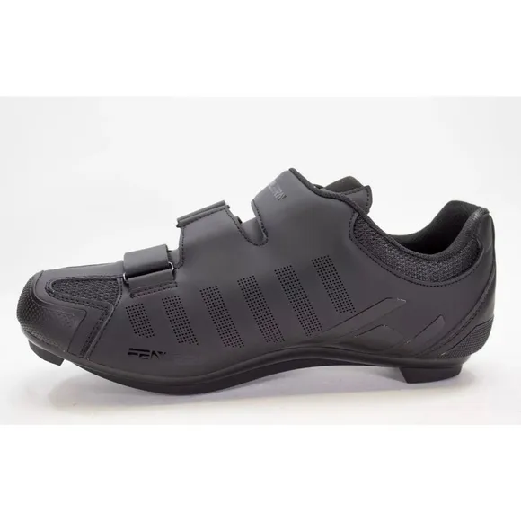 Fenlern Mens Size EU 42 US 8.5 Black Tripple Strap Mountain Cycling Bike Shoes
