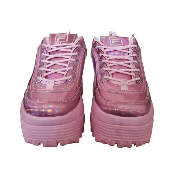 FILA Disruptor II Wedge Festival Pink 2024SS Women's Shoes Sneakers oki③ Size 7