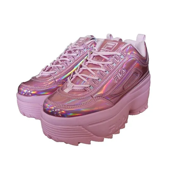FILA Disruptor II Wedge Festival Pink 2024SS Women's Shoes Sneakers oki③ Size 7