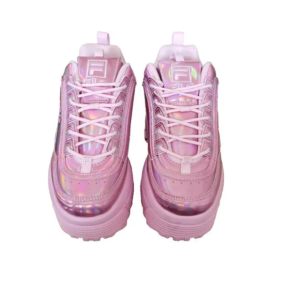 FILA Disruptor II Wedge Festival Pink 2024SS Women's Shoes Sneakers oki③ Size 7
