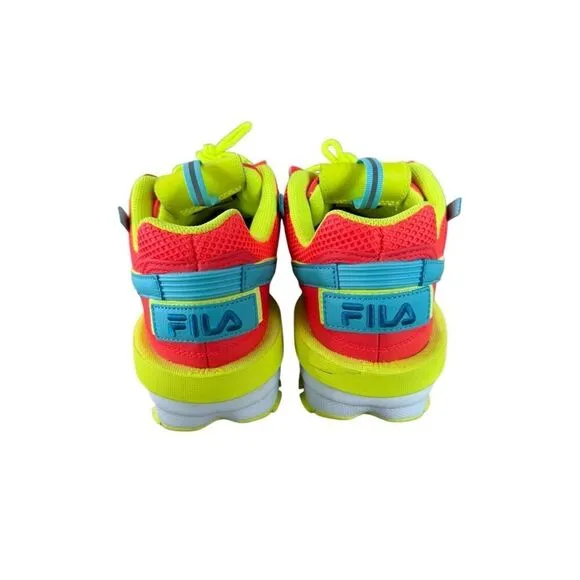 Fila Womens Multicolor Disruptor 2 EXP Mixed Media Sneaker Shoes Size 9.5