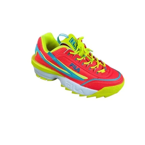 Fila Womens Multicolor Disruptor 2 EXP Mixed Media Sneaker Shoes Size 9.5