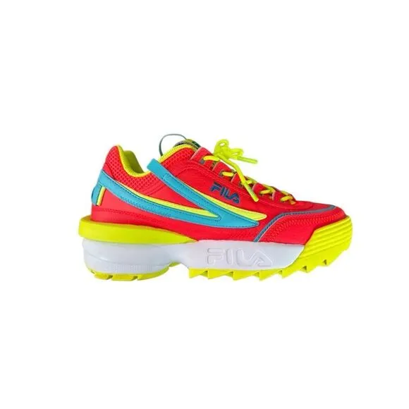 Fila Womens Multicolor Disruptor 2 EXP Mixed Media Sneaker Shoes Size 9.5
