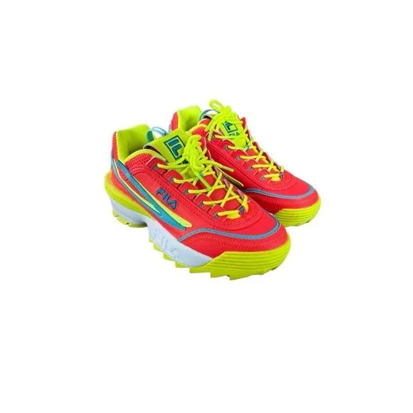 Fila Womens Multicolor Disruptor 2 EXP Mixed Media Sneaker Shoes Size 9.5