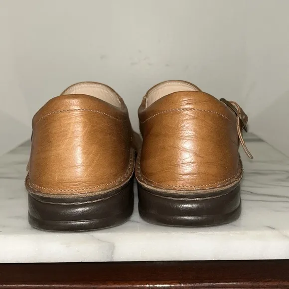 Finn Comfort Baltrum Brown Leather 3 strap Sandals Size 39/8 Minimalist