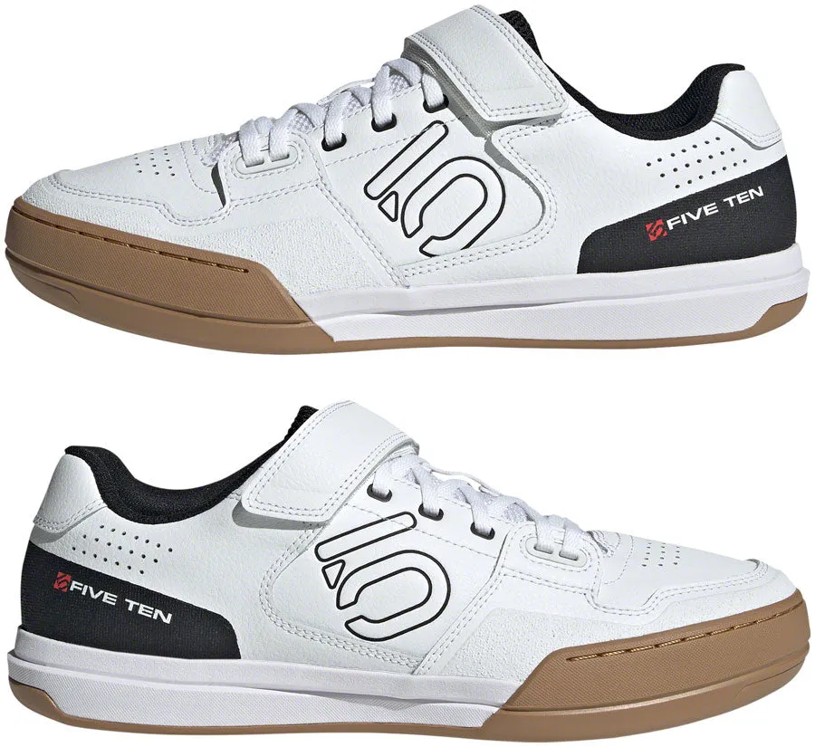 Five Ten Hellcat Mountain Clipless Shoes - Mens FTWR White/Core Black/Red 4