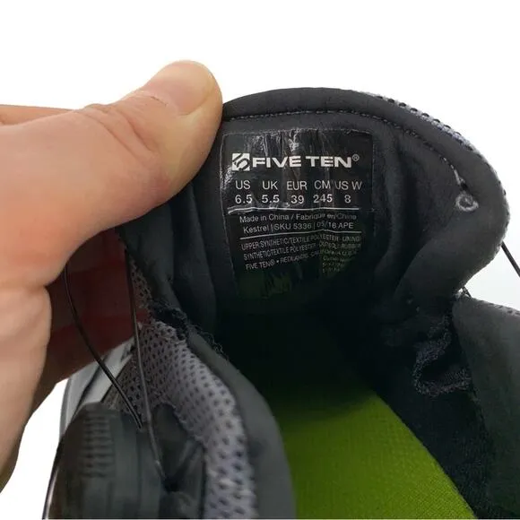 FIVE TEN Kestrel Pro Boa Clipless Mountain Bike Shoe Black Grey Green 8W
