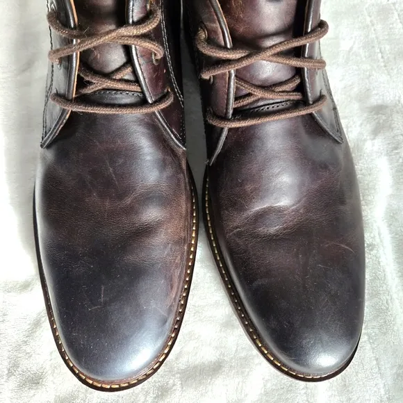 Florsheim Fenway Plain Toe Brown Chukka Boots 11929 Casual Dressy Shoes Sz 11
