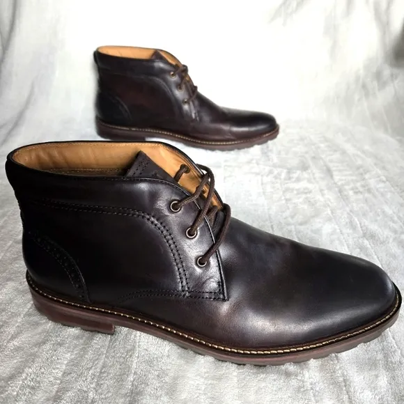 Florsheim Fenway Plain Toe Brown Chukka Boots 11929 Casual Dressy Shoes Sz 11