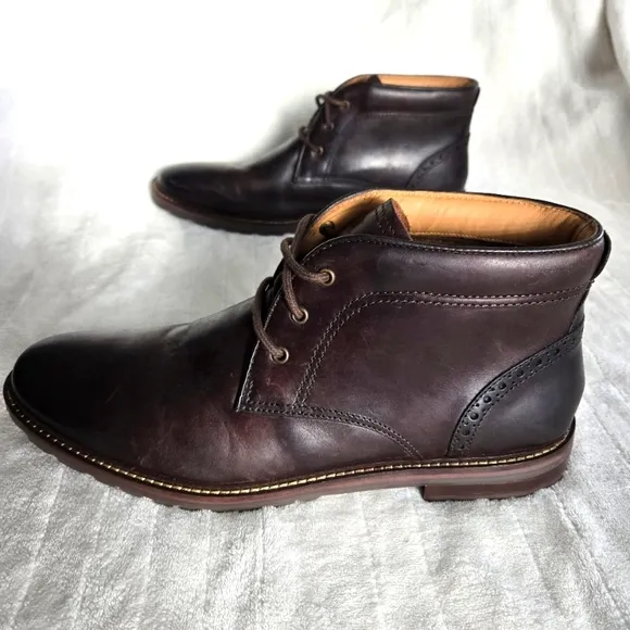 Florsheim Fenway Plain Toe Brown Chukka Boots 11929 Casual Dressy Shoes Sz 11