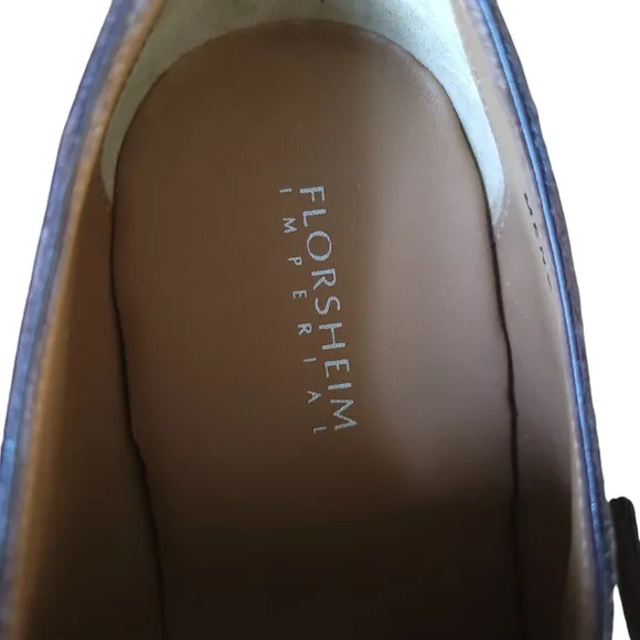 Florsheim Imperial Brown Leather Double Buckle Monk Strap Shoes Size-9.5 - NEW