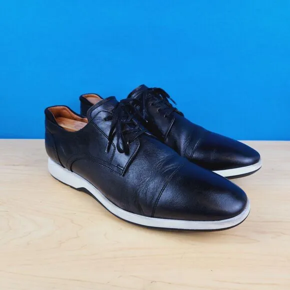 Florsheim Transit Mens‎ Size 12 M Black Cap Toe Oxford Casual Shoes 15189-111