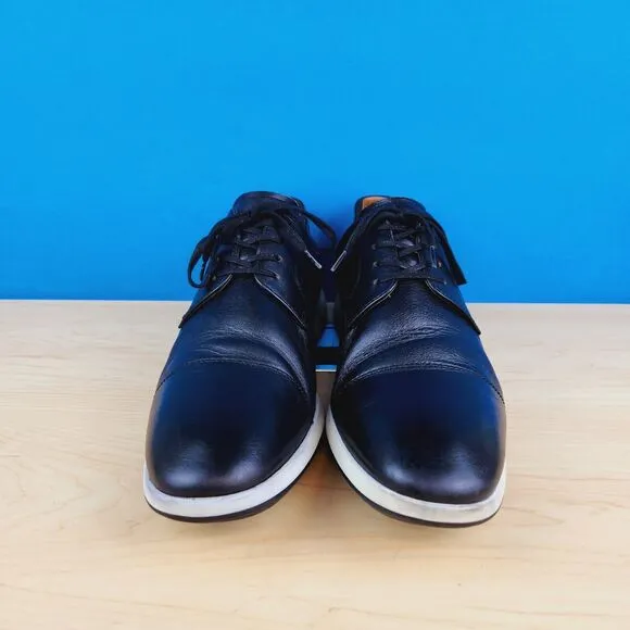 Florsheim Transit Mens‎ Size 12 M Black Cap Toe Oxford Casual Shoes 15189-111