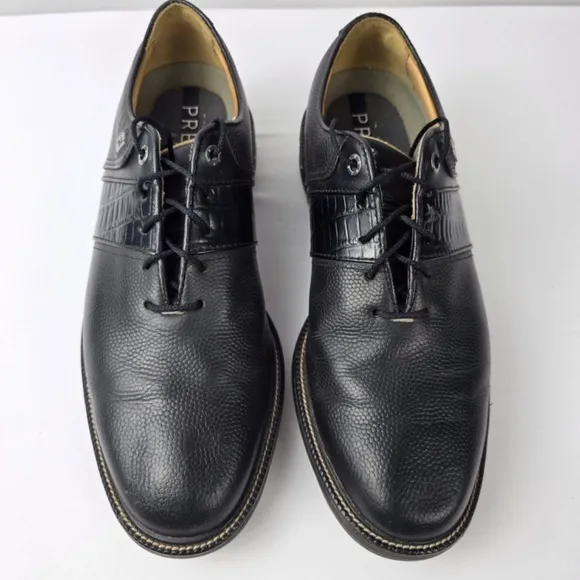 FootJoy - Men's Size 9N Premiere Series Packard Leather Golf Shoes- Black 53924