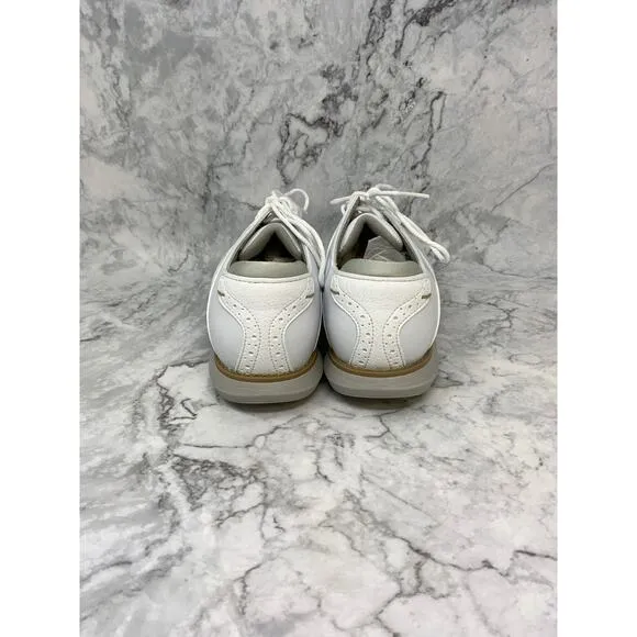 FootJoy Size 6 White Traditions Classic Golf Shoes Leather Lace Up P8-8