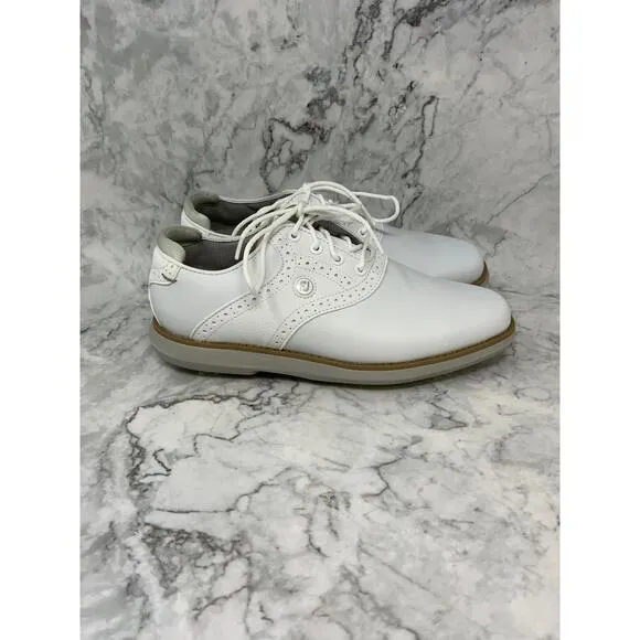 FootJoy Size 6 White Traditions Classic Golf Shoes Leather Lace Up P8-8