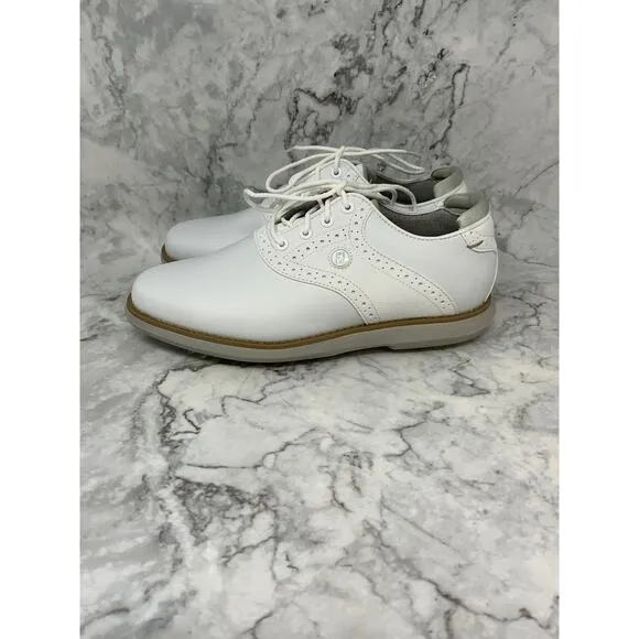 FootJoy Size 6 White Traditions Classic Golf Shoes Leather Lace Up P8-8