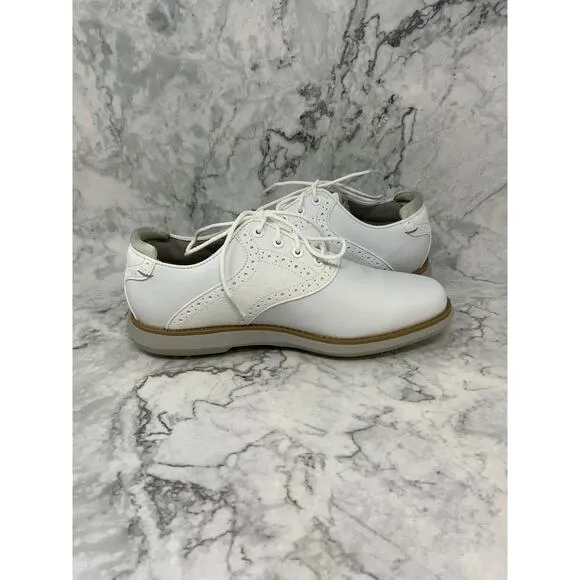 FootJoy Size 6 White Traditions Classic Golf Shoes Leather Lace Up P8-8