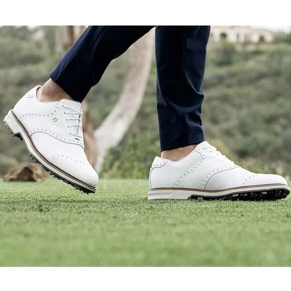 FootJoy Size 6 White Traditions Classic Golf Shoes Leather Lace Up P8-8