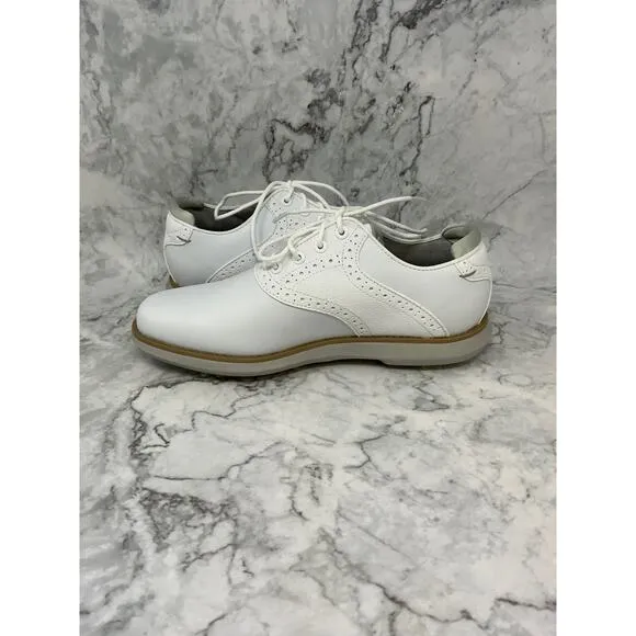 FootJoy Size 6 White Traditions Classic Golf Shoes Leather Lace Up P8-8